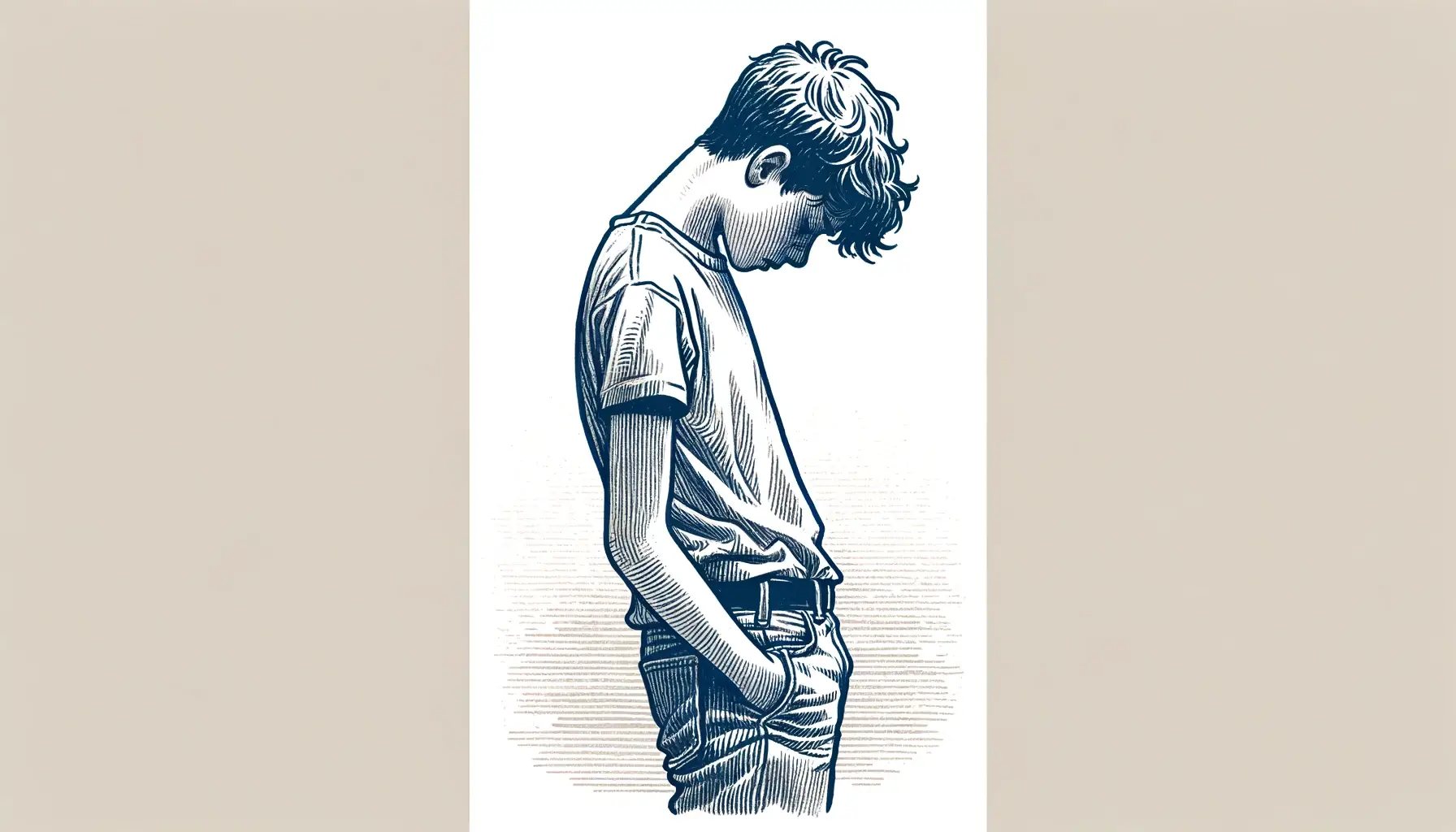 Teenage poor posture